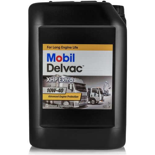 фото Синтетическое моторное масло mobil delvac xhp extra 10w-40 20 л