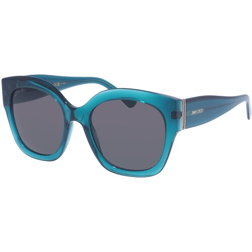 фото Солнцезащитные очки jimmy choo, бабочка, для женщин, зеленый
