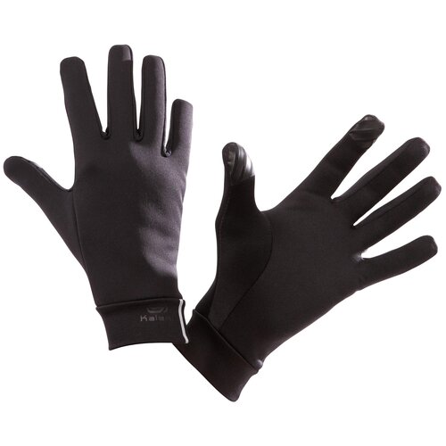 фото Утепленные тактильные перчатки для бега warm+ унисекс decathlon