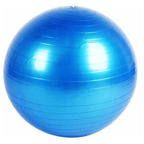 фото Фитбол, гимнастический мяч для йоги и фитнеса, антивзрыв, синий, 95 см icon