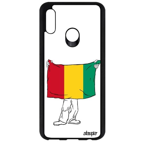 фото Чехол для смартфона huawei p smart 2019, "флаг гвинеи с руками" государственный туризм utaupia