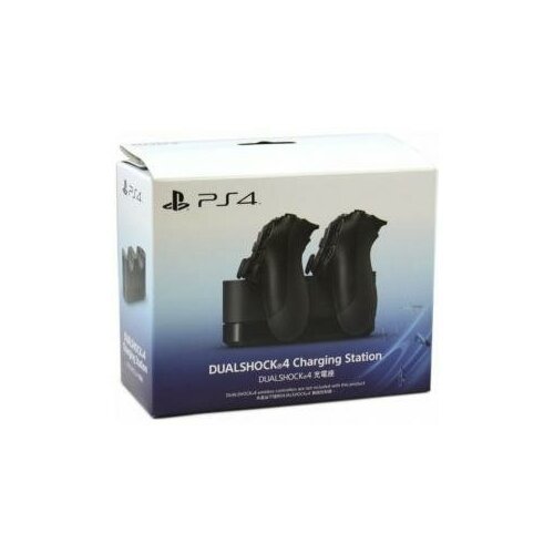 фото Sony зарядная станция dualshock 4 charging station на два геймпада для ps4 (cuh-zdc1g) (чёрный)