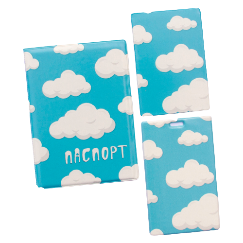 фото Набор "облака": обложка для паспорта, чехлы для карт орландо