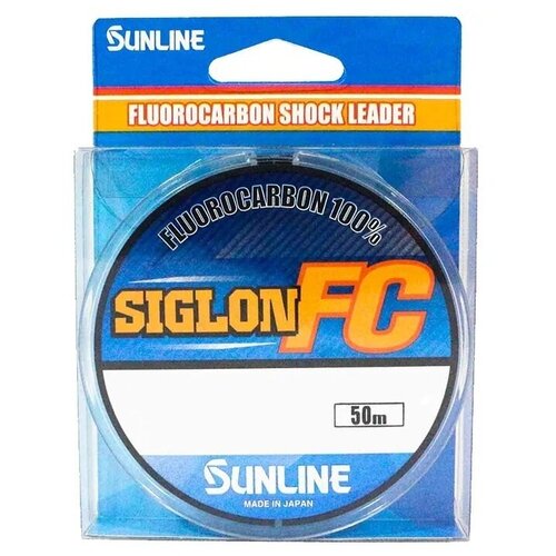 фото Леска флюорокарбоновая sunline siglon fc 50 м, 0.380 мм, прозрачный, 9.1 кг