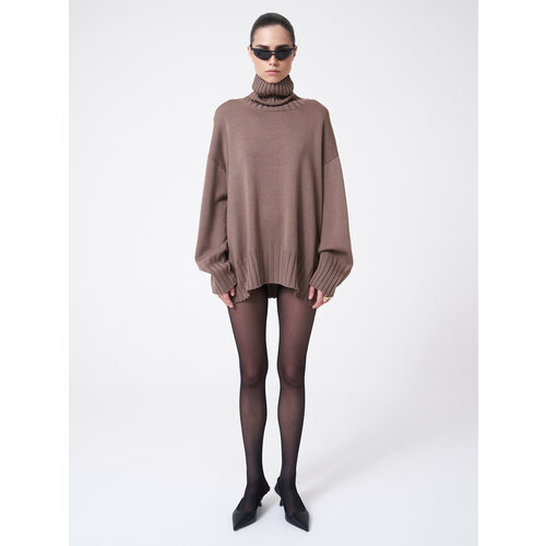 фото Свитер patratskaya, размер oversize, бежевый