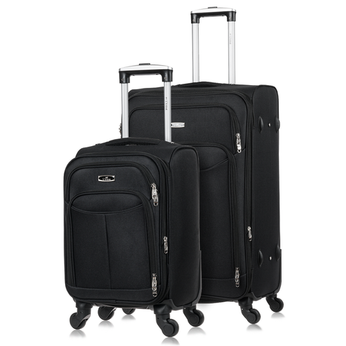 фото Комплект чемоданов l'case amsterdam, 2 шт., 112 л, размер s/l, черный