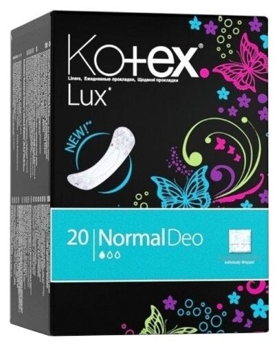 Kotex прокладки ежедневные Lux Normal Deo daily Kotex прокладки ежедневные Lux Normal Deo daily