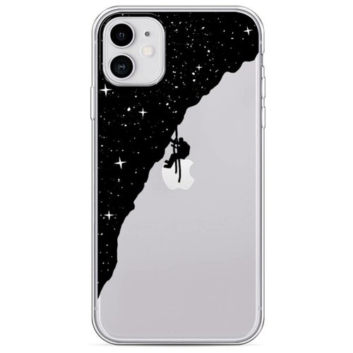 фото Силиконовый чехол "скалолаз в космосе" на apple iphone 11 / айфон 11 case place