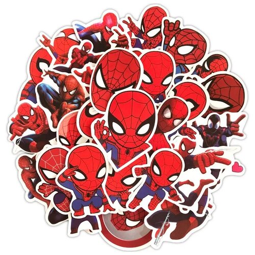 фото Набор наклеек "человек - паук" 35 шт/ spider-man 35 pcs / sticker bombing