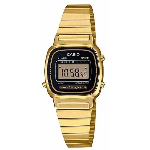фото Наручные часы casio японские наручные часы casio vintage la670wga-1, золотой