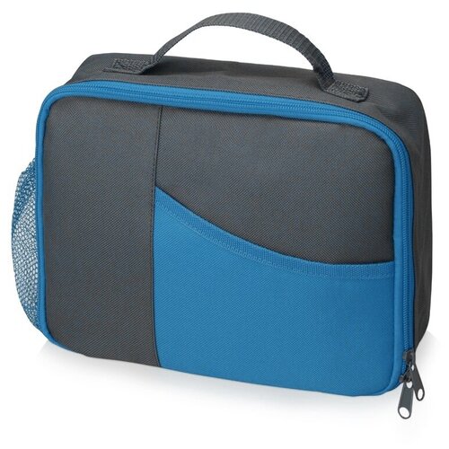 фото Изотермическая сумка-холодильник breeze для ланч-бокса, серый/голубой rimini