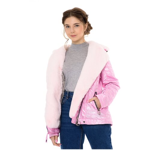 фото Куртка для девочки talvi 124303, размер 164-84, цвет розовый