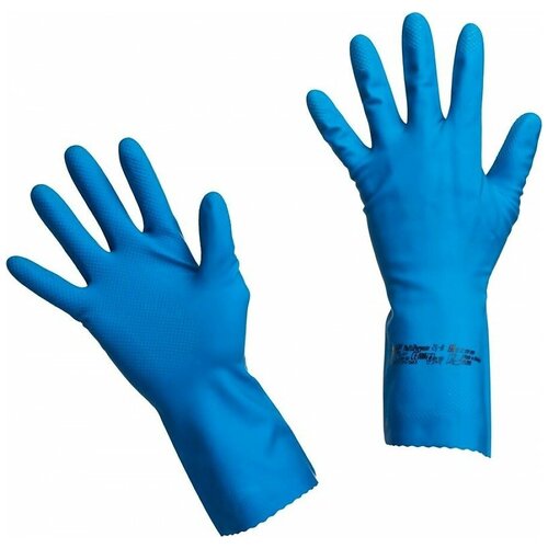 фото Перчатки vileda professional многоцелевые, 1 пара, размер l, цвет синий
