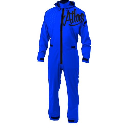 фото Гидрокостюм герметичный сухой с неопреновыми манжетами atlas sport suit, синий, размер m atlas watersport