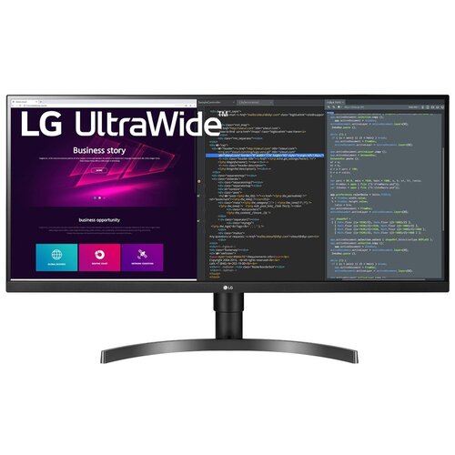 фото Lg lg монитор 34" lg 34wn750-b black (ips, led, wide, 3440×1440, 5ms, 178°/178°, 300 cd/m, 1000:1, +dp, +2