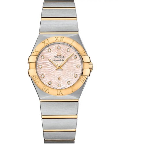 фото Наручные часы omega наручные часы omega 123.20.27.60.57.005, розовый, серебряный