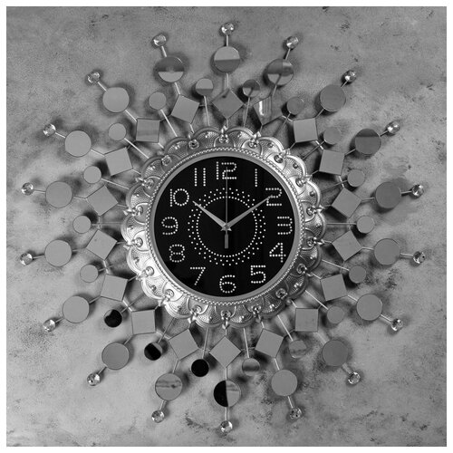 фото Часы настенные, серия: ажур, "пичентино" d=70 см, d=24 см, 1 аа, плавный ход 4663151 . сима-ленд