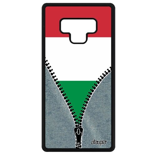 фото Чехол на смартфон samsung galaxy note 9, "флаг италии на молнии" туризм государственный utaupia