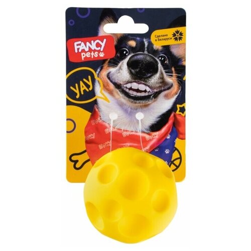 фото Мячик для собак fancy pets мячик сырник fpp5 желтый