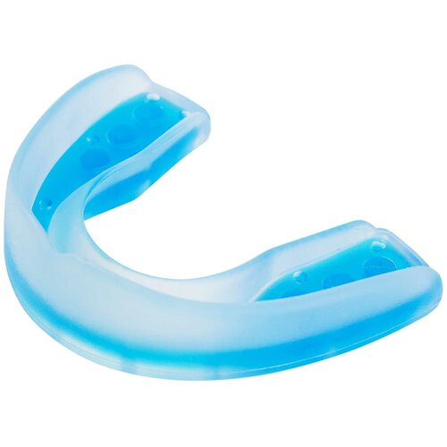 фото Капа одночелюстная single mouth guard dual density прозрачно-синяя, размер senior adidas