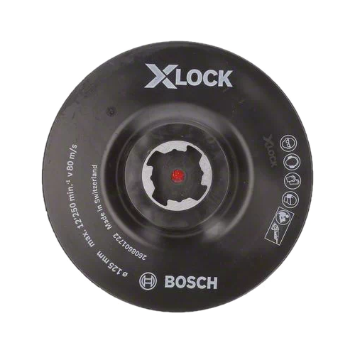 фото Тарелка для ушм bosch x-lock с липучкой 2608601722 125 мм 1 шт