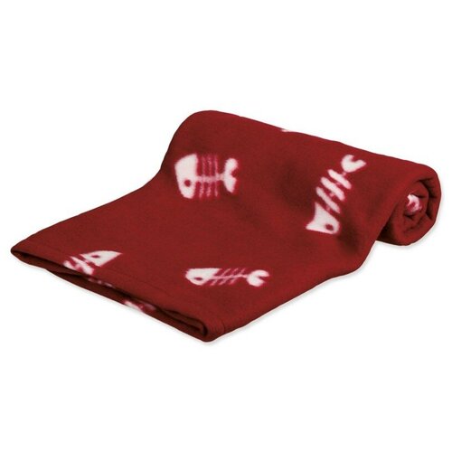 фото Подстилка-плед для собак trixie beany blanket 100х70 см бордовый