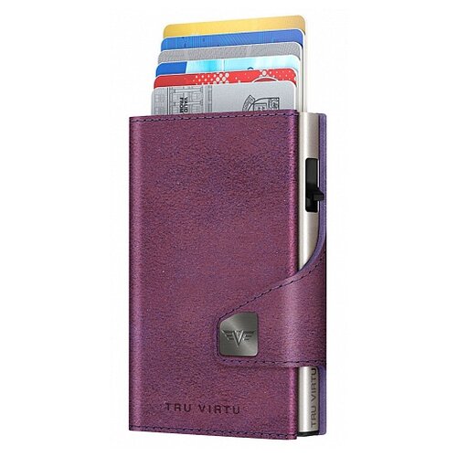 фото Кожаный кошелек tru virtu click&slide glitter blackberry, розовый