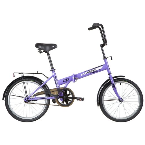 фото Велосипед novatrack 20" складной, tg30, фиолетовый, тормоз нож,двойной обод,сид.и руль комфор
