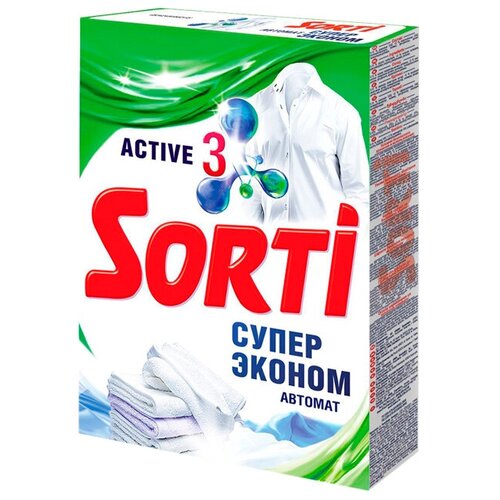 фото Порошок автомат для стирки sorti супер эконом 350 г