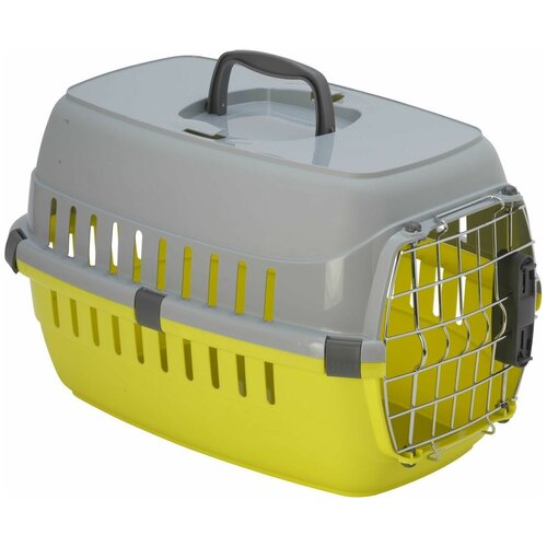 фото Клиппер-переноска для кошек и собак moderna road runner i spring lock 49х30.1х32 см лимон