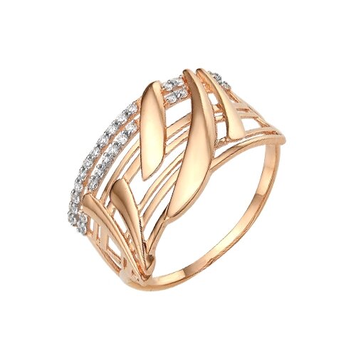 фото Сорокин золотое кольцо с фианитами 70100700, размер 19