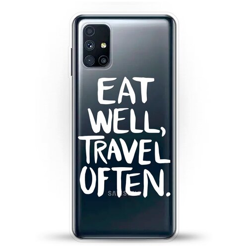 фото Силиконовый чехол eat well на samsung galaxy m51 andy & paul