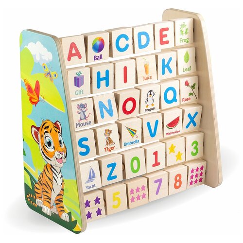 фото Развивающая игрушка / английский алфавит тигго / игровой набор / настольные игры для детей / счеты / ulanik
