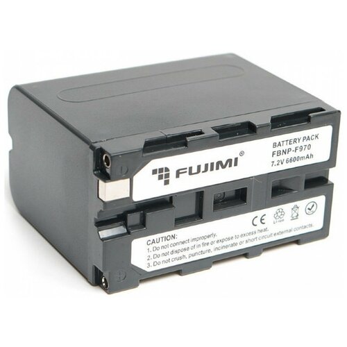 Фото - Аккумулятор Fujimi NP-F970 6600 mAh для видеокамер Sony/видеосвета аккумулятор fujimi np f970 f 960 sony