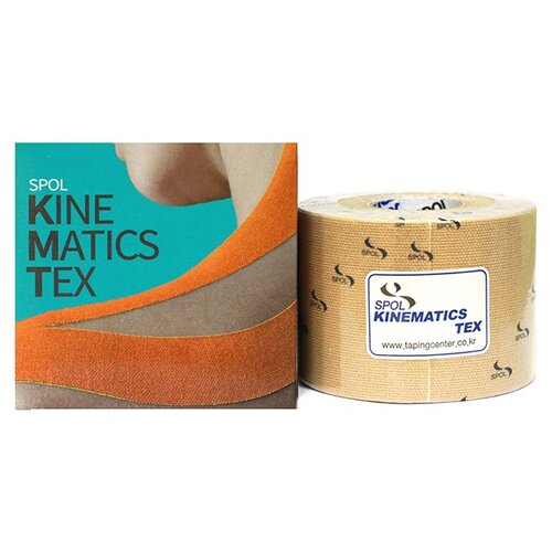 фото Кинезио тейп spol tape 3.75 см x 5 м, бежевый