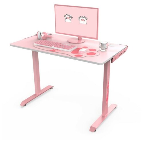 фото Стол для компьютера (для геймеров) eureka i1-s, розовый