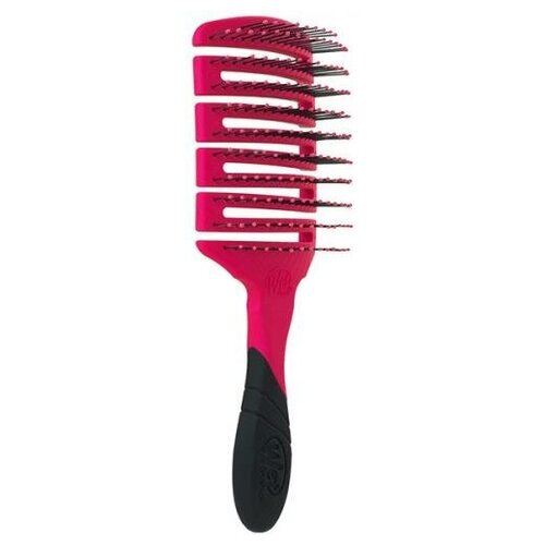 фото Щетка wet brush pro flex dry paddle pink розовая, с мягкой ручкой для быстрой сушки волос