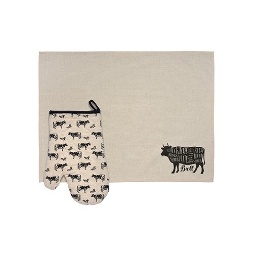 фото Текстиль для кухни "bull" 2 предмета (полотенце, рукавица) marmiton/10