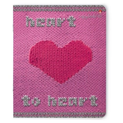 фото Тетради 48 листов "модный свитер.сердце". набор 5 шт. цена за 5 штук. альт