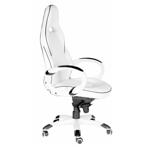 фото Кресло для руководителя norden chairs мустанг x white, обивка: искусственная кожа, цвет: экокожа белая перфорированная