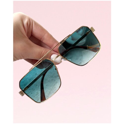 фото Солнцезащитные женские очки с защитой от уф-лучей 400uv + чехол в комплекте sunglass