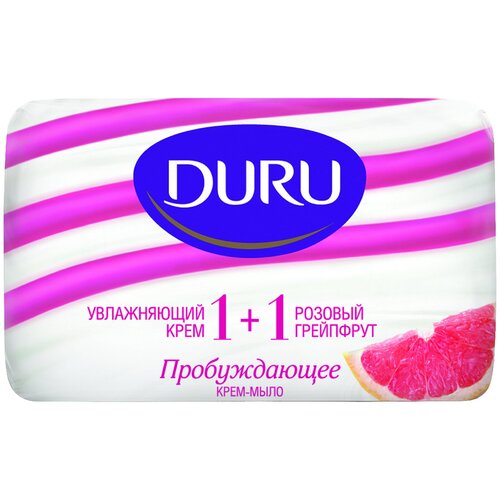 Купить Мыло туалетное DURU Soft Sensation (1+1) Розовый грейпфрут эконом пак 4*90г