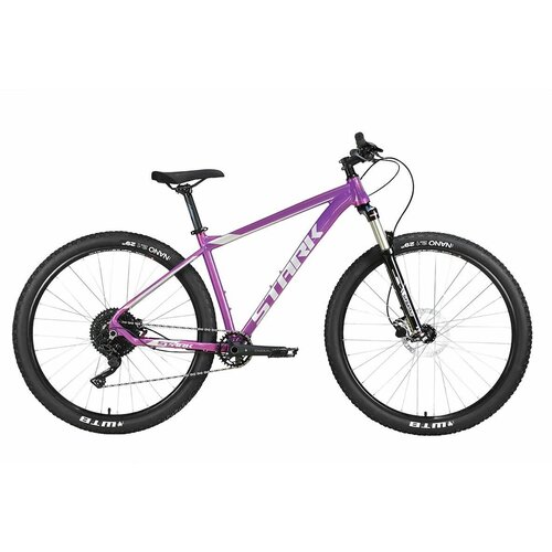 фото Велосипед stark krafter 29.8 hd (2023) 18" фиолетовый/серый металлик