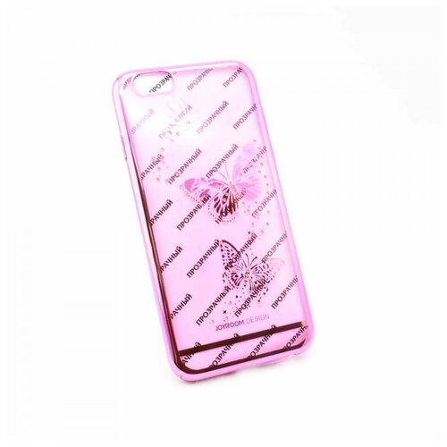 фото Задняя накладка joyroom для apple iphone 6/6s (4.7) 3 butterflies pink