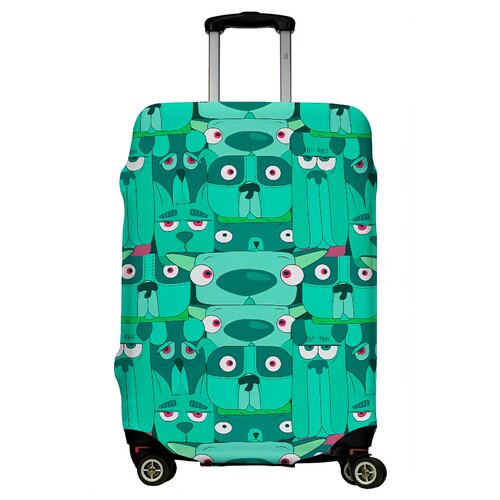 фото Чехол для чемодана "funny dogs green". размер l. lejoy