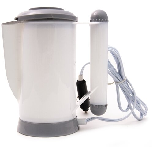 фото Чайник автомобильный от прикуривателя (электрический) fk white coffee maker - beige 700мл 100w 12v - cp-230 megapower