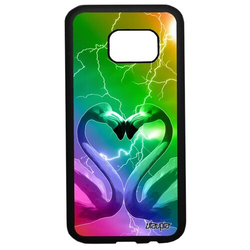 фото Чехол на смартфон samsung galaxy s7, "фламинго" символ любовь utaupia