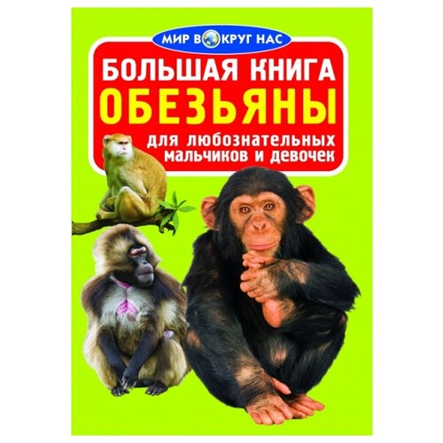 фото Завязкин олег владимирович "большая книга. обезьяны. для любознательных мальчиков и девочек" crystal book