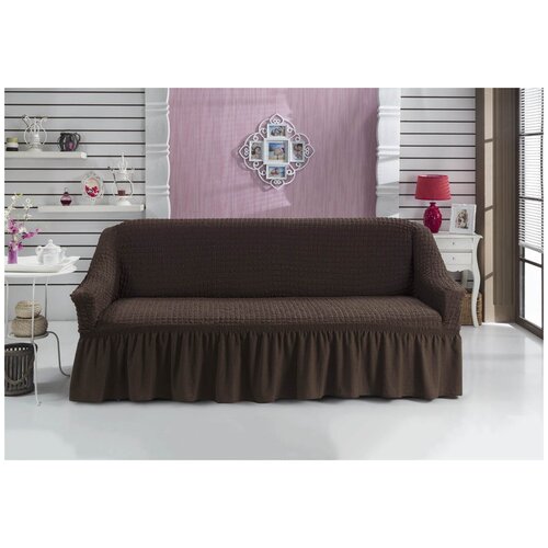 фото Чехол для дивана bulsan цвет: коричневый