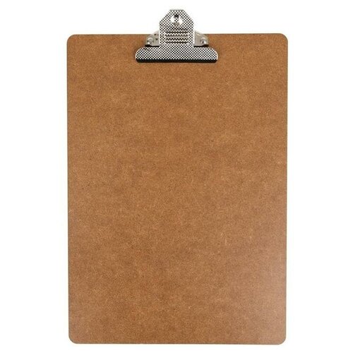 фото Attache папка-планшет с зажимом a4, древесноволокнистая плита коричневый